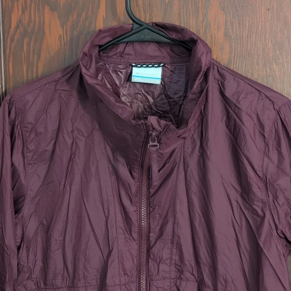Columbia Lightweight Windbreaker Zip Coat Size Small